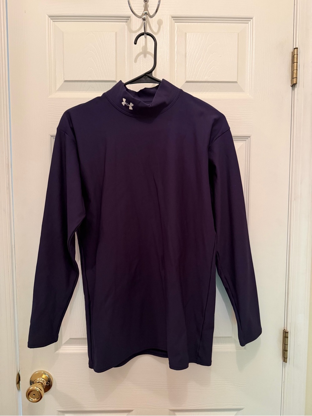 Under Armour Men's Long Sleeve Mock Neck Shirt - Deep Purple